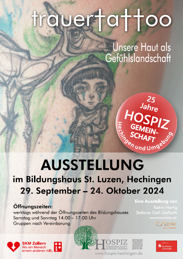 Trauertattoo - Ausstellung im Bildungshaus St. Luzen in Hechingen